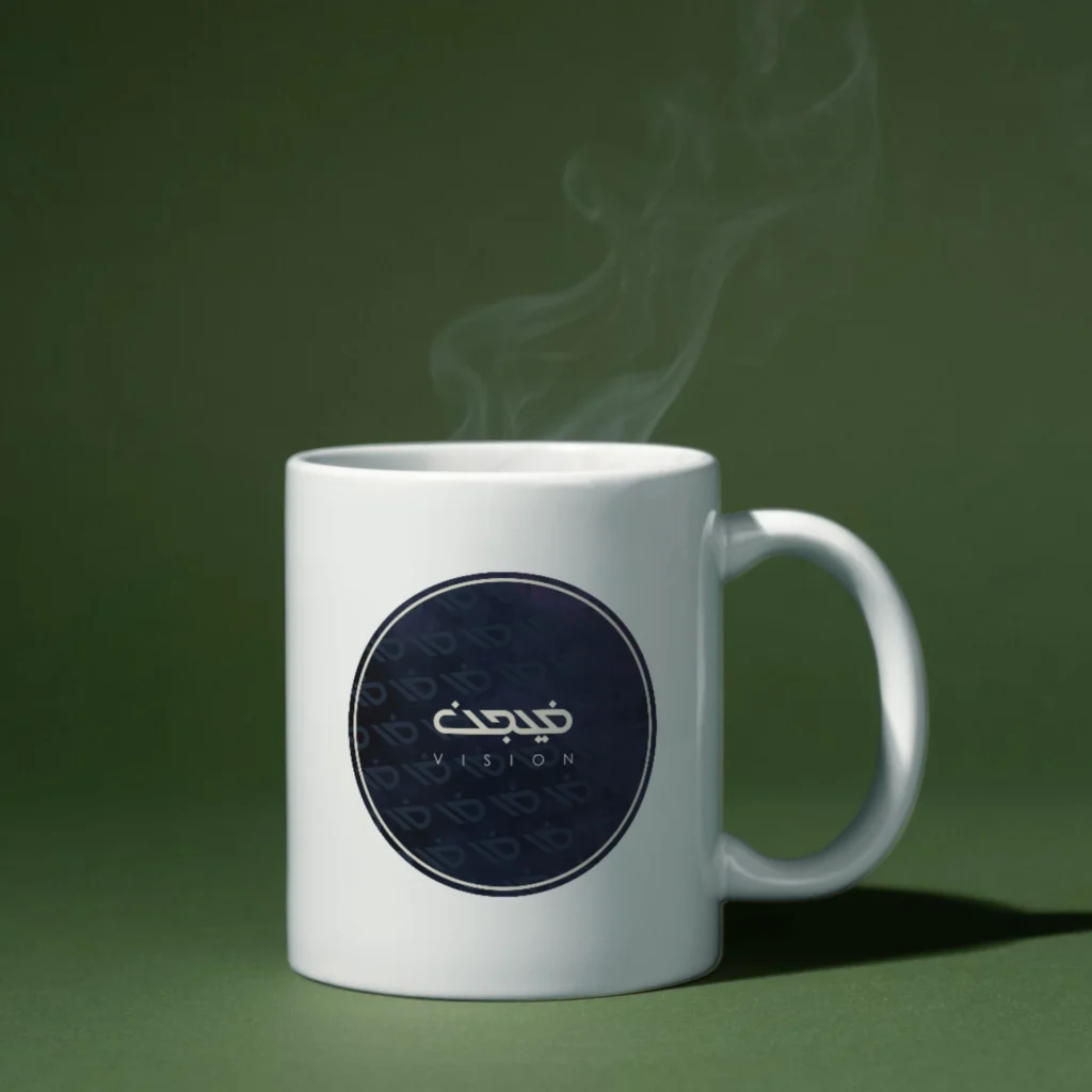 طباعة مج وطباعة اكواب سيراميك في مطابع فيجن برنت أفضل مطابع الرياض